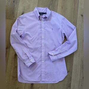 Ralph Lauren Lavender Gingham Shirt